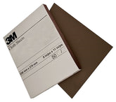 3M 02432 Sandpaper Sheet, 11 in L, 9 in W, Medium, Aluminum Oxide Abrasive, Cloth Backing